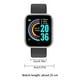 thumbnail image 2 of Mire la frecuencia cardíaca Presión arterial Reloj inteligente Recordatorio de masaje Reloj de pulsera de fitness 4.0 compatible con Bluetooth, Reloj, Plata Negro seitruly EL5008-04B, 2 of 2