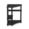 Furinno TurnNTube Wood Space Saving Corner Desk with Shelves in