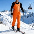 thumbnail image 5 of QHFBli Mens Snow Bibs Waterproof Insulated Overall Winter Warm Thermal Outdoor Snowboarding Ski Snow Pants with Suspenders, 5 of 8