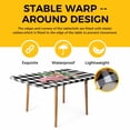 thumbnail image 4 of Christmas Pink Truck Table Cloths for 6 Foot Rectangle Tables, Xmas Tree Farmhouse White Black Plaid Patio Waterproof Elastic Fitted Tablecloths, Washable Rectangular Table Cover for Camping, 4 of 8