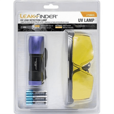 LEAKFINDER LF500CS Leak Detection Dye LED Flashlight & Enhancing Glasses Kit