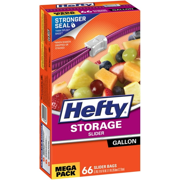 Hefty Slider Gallon Size Storage Bags