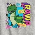 thumbnail image 3 of Toy Story 4 - Rex Graphic - Toddler & Youth Crewneck Fleece Sweatshirt, 3 of 5