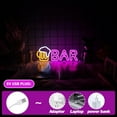 thumbnail image 5 of UPONRAY Bar Neon Signs, 14.6"*5.9" Dimmable & USB-Powered LED Neon Light, Stylish Wall Decor for Bar, Party, Restaurant, Living Room, Man Cave, 5 of 8