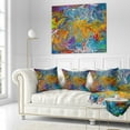 thumbnail image 3 of Designart Fractal Flowing Colors - Contemporary Throw Pillow - 16x16, 3 of 5