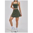 thumbnail image 5 of PISONIC Women 2 Piece Tennis Dress Cross-Back Tank Top with High Waisted Workout Skorts Skirt Set Yoga Golf Athletic Outfits Set, 5 of 7