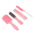 thumbnail image 1 of Juego de cepillos y peines para el cabello BuyWeek Cepillo de pelo con paleta 4 piezas ABS TPE Nylon Fibra de carbono, 1 of 14