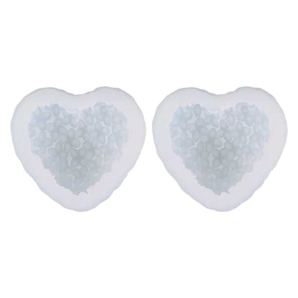 Wosthever Muestra amor con corazón y rosa, moldes para velas de silicona, moldes para paletas de flores rosas 3d para el Día de San Valentín Cocina y Comedor METRO
