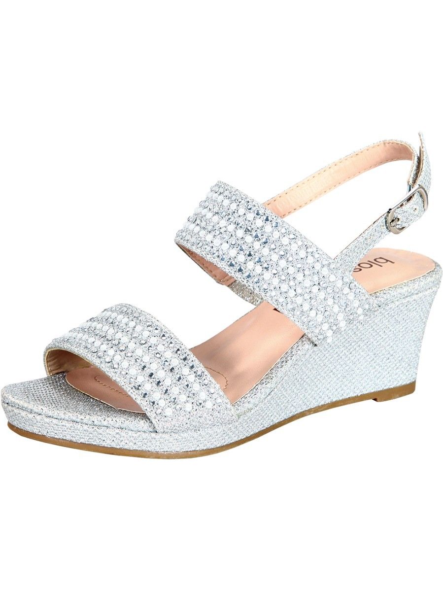 walmart silver sandals