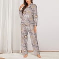 thumbnail image 2 of Sikiie Safari Animals Pajamas for Women Set, Womens Pajama Sets, Lounge Sets for Women, 2pjs for Women-Small, 2 of 7