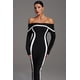thumbnail image 4 of Vestido Bellabarnetten Hilda Maxi con hombros descubiertos y manga larga, 4 of 7