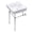Polished Chrome, variant on Kingston Brass KVPB2018W41 Edwardian 20" Porcelain Console Sink with Brass Legs (4-Inch, 3-Hole), White/Polished Chrome