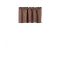 thumbnail image 4 of 1PC ROD POCKET SOLID LINED FOAM BACKING BLACKOUT WINDOW CURTAIN PANEL TREATMENT DRAPE SMOOTH TOUCH ( BROWN ,RS9 VALANCE 38" X 18" ), 4 of 5