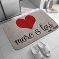 thumbnail image 4 of Heart Boormat, Design Your Own Door Mat For Your Home Or Great Gift Idea, Welcome Doormat, Home Decor, Fun Welcome Mat,Indoor Doormat,Front Back Door Mat 17”x30”, 4 of 7