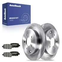 AutoShack 12.13" (308 mm) Rear Vented Brake Rotors   Ceramic Brake Pads | Replacement for 2009-2022 Nissan Murano 2013-2020 Nissan Pathfinder 2014-2020 INFINITI QX60 | 6-PC Brake Kit