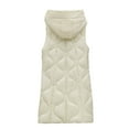 thumbnail image 4 of LIBRCLO Womens Puffer Vest Long Sleeveless Jacket Lightweight Warm Winter Coat with Pockets, 4 of 5