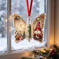 thumbnail image 5 of Christmas Cash Gift Butterfly Ornament, Acrylic Money Holder for Rolled Bills, Christmas Gnome Holiday Tree Hanging Decoration for Family Gift Giving, 5.12 x 4.33 Inch, 5 of 7