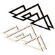 thumbnail image 1 of Unique Wall Decor Mountain Shaped Wood Panel Indoor Space 42.00X18.50X0.30CM Wall Decoration 2Pcs, 1 of 5