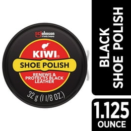 KIWI Shoe Polish, Black, 2.5 oz (1 Metal Tin)