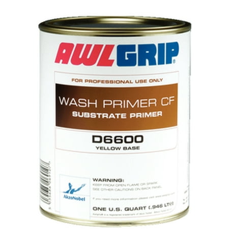 Awlgrip 5503665 Wash Primer CF Yellow Base QUART D6600/1QTUS Boat Paint Fiberglass