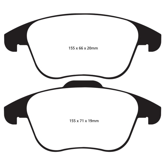 EBC 15 and up Audi Q3 2.0 Turbo Greenstuff Front Brake Pads