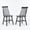 Black, variant on Farmhouse Solid Wood Windsor Dining Chairs, Set of 2, Spindle Back Side Chairs, Walnut