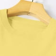thumbnail image 4 of Holzkary Womens 2025 Fall Sweaters Long Sleeve Tops Light Sweaters Crew Neck Lightweight Soft Pullover Knitted Blouse Classic Crew Neck Pullover Sweaters Loose Dressy Casual Basic Clothes Yellow Xl, 4 of 5