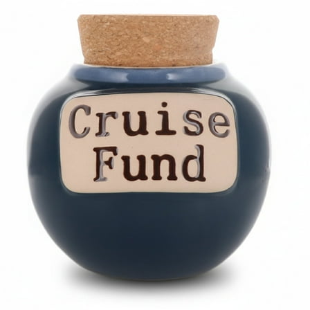 Cottage Creek Blue Cruise Fund Ceramic Piggy Bank