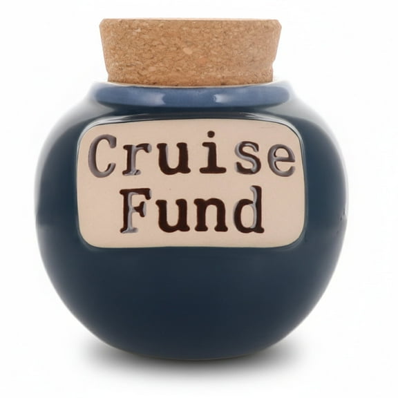 Cottage Creek Blue Cruise Fund Ceramic Piggy Bank