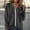Gray, variant on OGLCCG Women's Zip Up Sweater Long Sleeve Open Front Cable Knit Cardigan with Pockets Lightweight Stand Collar Hoodless Outwear Coats,XL,Beige