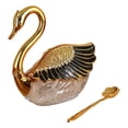 thumbnail image 1 of GROWTH TANK Swan Shaped Sugar Container Creative with Spoon for Hotel Restaurant Kitchen Style B, 1 of 9