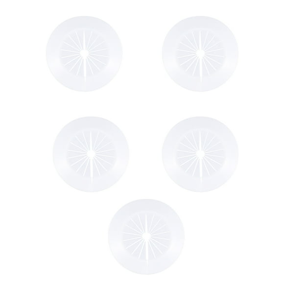 IBASETOY 5Pcs White Plastic Decorative Cover for Faucet Pipe Wall and Water Drain Line