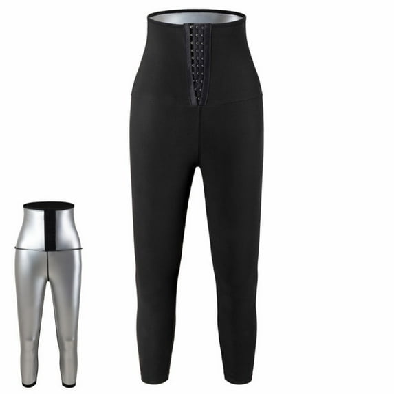 Sauna Sweat Pants for Women, Hot Thermo Slimming Workout Leggings, Trainer Weight Loss Lower Body Shaper, Shapewear High Waisted Short