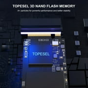 TOPESEL 512G PCIe 4.0 NVMe Gen 4 SSD NVMe M.2 2280 Internal SSD Up to 4900MB/s NVMe SSD Internal Solid State Hard Drive for PS5 PC Laptop