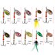 thumbnail image 3 of 10 Uds. De cebos giratorios de pesca, Kit de Señuelos de pesca giratorios de Metal coloridos, señuelos de cuchara, 3 of 6