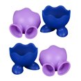 thumbnail image 1 of 4pcs Silicone Egg Boiler High Temperature Resistance Egg Cup Holders Boiled Egg Serving Cups Creative Environmental Protection for Home Kitchen (Random Color), 1 of 9