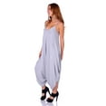 thumbnail image 3 of SR Women's Casual Solid Spaghetti Strap Loose Fit Harem Jumpsuit, Large, H. Grey, 3 of 4