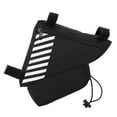thumbnail image 1 of Bolsa triangular para alforjas de sillín, accesorios de ciclismo, bolsa para tubo delantero de bicicleta negra, 1 of 8