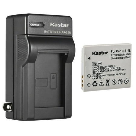 Image of Kastar 1-Pack Battery and AC Wall Charger Replacement for Canon IXY Digital 50 IXY Digital 55 IXY Digital 60 IXY Digital 70 IXY Digital 80 IXY Digital 90 IXY Digital L3 IXY Digital L4 Camera