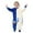 Blue, variant on Flannel Homewear Baby Sleeping Bag Unisex One Piece Pajamas Long Sleeve Zipper Sleepwear Wearable Sleeping Sack for Autumn Winter Boys Girls