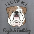 thumbnail image 3 of CafePress - I Love My English Bulldog Zip Hoodie - Zip Hoodie, Classic Hooded Sweatshirt with Metal Zipper, 3 of 4