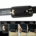 thumbnail image 3 of Retro Belt Carrying Leather Knife Scabbard Horizontally, Leather Pocket Knife Sheath for Belt Black, 3 of 6