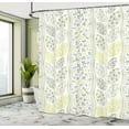 thumbnail image 5 of Ambesonne Floral Shower Curtain, Leaves Branchs Vintage, 69"Wx75"L, Grey Green, 5 of 5