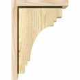 thumbnail image 3 of 6"W x 10"D x 14"H Pescadero Rough Sawn Corbel w/Backplate, Douglas Fir, 3 of 9