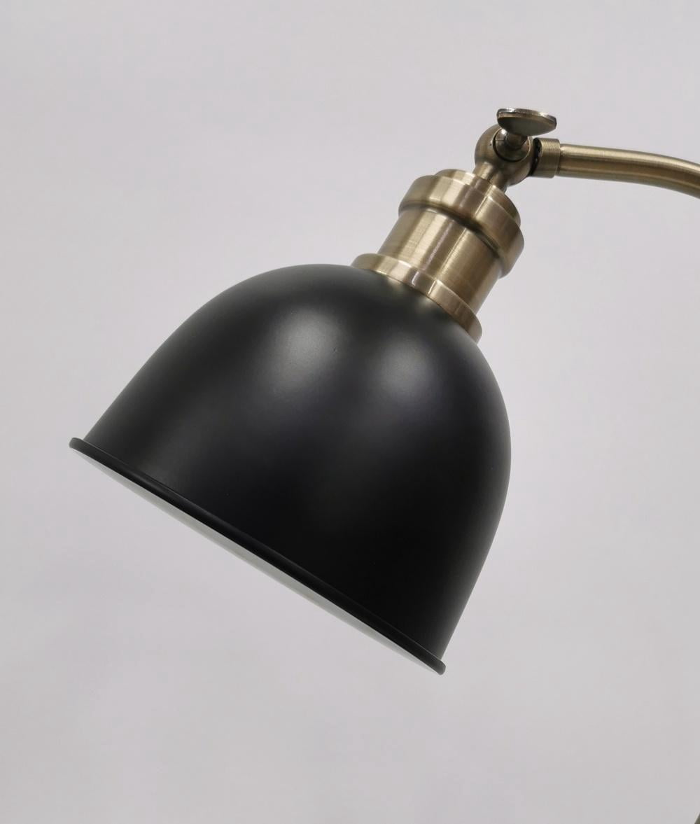 Better Homes & Gardens Black and Gold Desk Lamp with USB USBC Ports