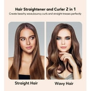 Terviiix Professional Wide Flat Iron for Hair, 1.75 Ceramic Hair Straightener for Thick Hair