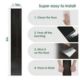 thumbnail image 4 of Peel and Stick Vinyl Flooring 36 Pack 54 Sq.Ft, Waterproof Vinyl Flooring Peel and Stick for Office, Living Room, Bathroom, Kitchen - Unique Design, Easy to Install Floor Black, 4 of 13