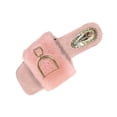 thumbnail image 2 of uublik Womens Bedroom Fuzzy Slippers Open Toe Memory Foam House Shoes Indoor Outdoor Non Slip House Slides, Pink, 2 of 7