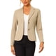 thumbnail image 1 of BLAZER DE TRABAJO PARA MUJERES INSPIRE CHIC CON SOLAPA Y MANGAS LARGAS, TRAJE BLAZER EN CAQUI TALLA 3XL, 1 of 6