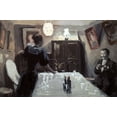 thumbnail image 2 of Borisov-Musatov, Viktor E. 24x17 White Modern Wood Framed Museum Art Print Titled - Expecting Visitors, 2 of 4